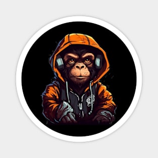 Cyberpunk Monkey Magnet